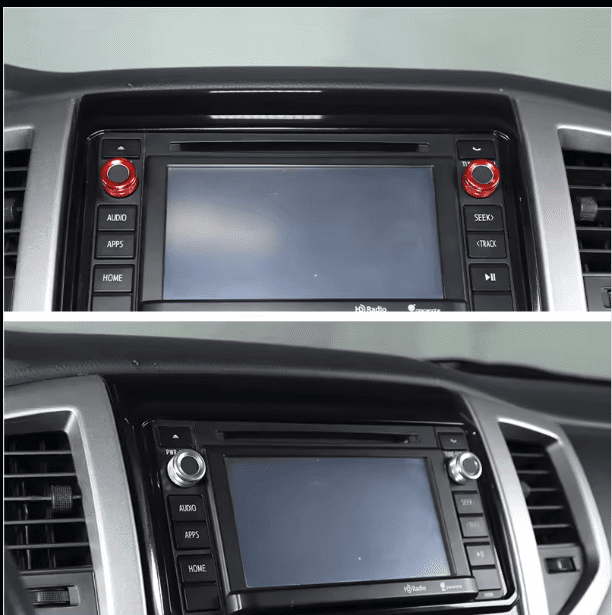 Aluminum Alloy Center Control Volume Button Knob Ring Trim For 2012-2015 Toyota Tacoma Interior Accessory in Lebanon